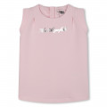 Vestido curto em algodão KARL LAGERFELD KIDS para RAPARIGA