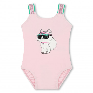 Fato de banho com estampado KARL LAGERFELD KIDS para RAPARIGA