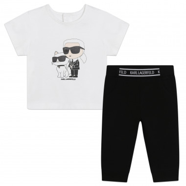 Conjunto camiseta y leggings KARL LARGERFELD KIDS para NIÑA