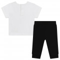Conjunto de t-shirt e leggings KARL LAGERFELD KIDS para RAPARIGA