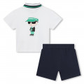 Conjunto de polo e bermudas KARL LAGERFELD KIDS para RAPAZ