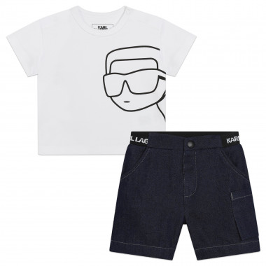 Set pantaloncini e t-shirt KARL LAGERFELD KIDS Per RAGAZZO