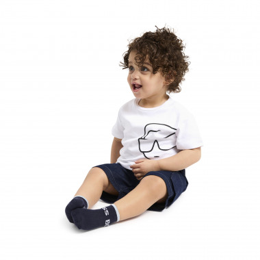 Conjunto de bermudas e t-shirt KARL LAGERFELD KIDS para RAPAZ