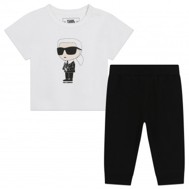 Conjunto de t-shirt e leggings KARL LAGERFELD KIDS para RAPAZ