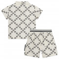 Printed shorts and shirt set KARL LAGERFELD KIDS for BOY