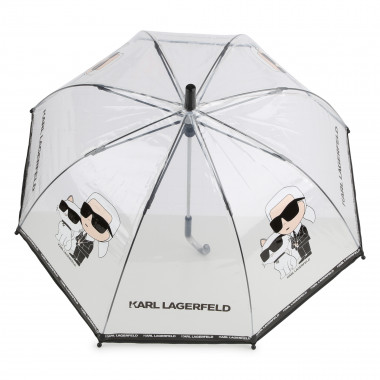 Parapluie transparent imprimé KARL LAGERFELD KIDS pour FILLE