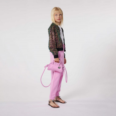 Sac à main zippé toile enduite KARL LAGERFELD KIDS pour FILLE