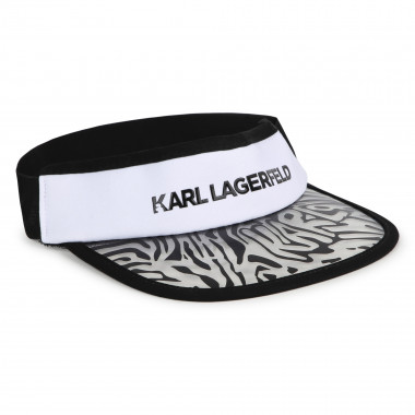 Zebra-patterned visor KARL LAGERFELD KIDS for GIRL
