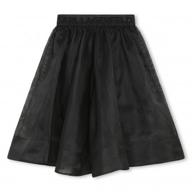 Gonna in organza a righe KARL LAGERFELD KIDS Per BAMBINA