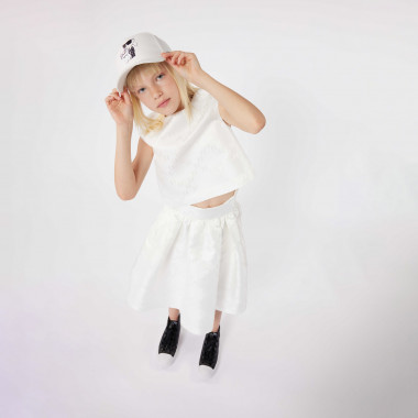 Two-tone cotton baseball cap KARL LAGERFELD KIDS for BOY