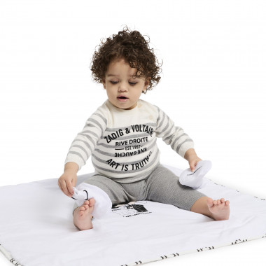 Quilted patterned blanket KARL LAGERFELD KIDS for UNISEX