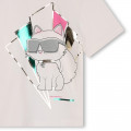 T-shirt with print KARL LAGERFELD KIDS for GIRL