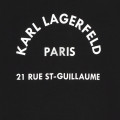 Rechte, tweekleurige jurk KARL LAGERFELD KIDS Voor