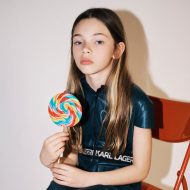 Hemdblusenkleid mit Zipper KARL LAGERFELD KIDS Für MÄDCHEN