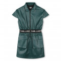 Zip-up shirt dress KARL LAGERFELD KIDS for GIRL