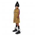 Zip-up dress with striped trim KARL LAGERFELD KIDS for GIRL