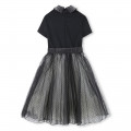 Festkleid aus Materialmix KARL LAGERFELD KIDS Für MÄDCHEN