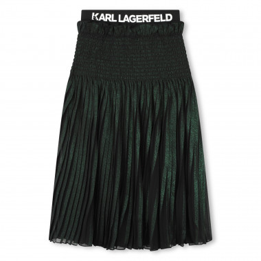 Pleated iridescent midi skirt KARL LAGERFELD KIDS for GIRL