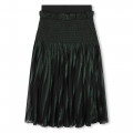 Pleated iridescent midi skirt KARL LAGERFELD KIDS for GIRL