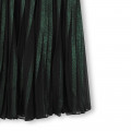 Pleated iridescent midi skirt KARL LAGERFELD KIDS for GIRL