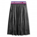 Pleated midi skirt KARL LAGERFELD KIDS for GIRL