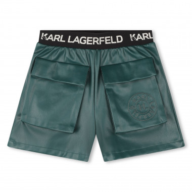 Short con bolsillos de solapa KARL LARGERFELD KIDS para NIÑA