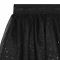 Tulle skirt with sequins KARL LAGERFELD KIDS for GIRL