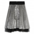 Metallic midi skirt KARL LAGERFELD KIDS for GIRL