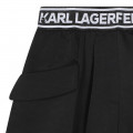 Short fluide avec poches KARL LAGERFELD KIDS pour FILLE