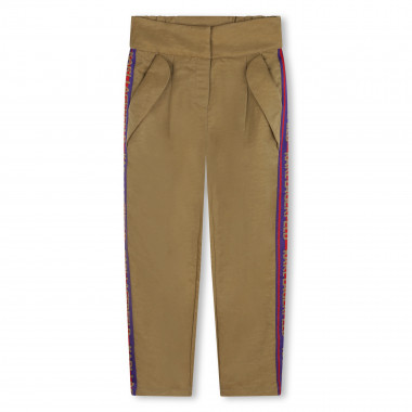 Trousers with striped trim KARL LAGERFELD KIDS for GIRL