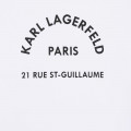 T-shirt avec imprimé placé KARL LAGERFELD KIDS pour FILLE