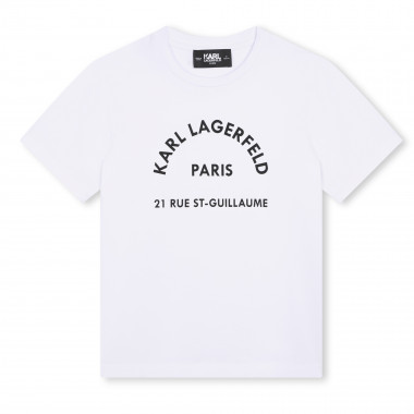 T-shirt met print KARL LAGERFELD KIDS Voor