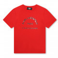 T-shirt with print KARL LAGERFELD KIDS for GIRL