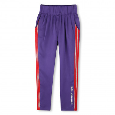 Pantalon de jogging à rayures KARL LAGERFELD KIDS pour FILLE