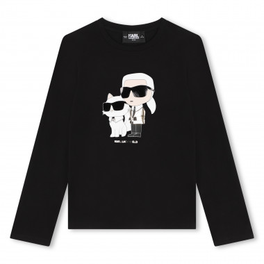 T-shirt with print KARL LAGERFELD KIDS for GIRL