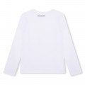 T-shirt con stampa applicata KARL LAGERFELD KIDS Per BAMBINA