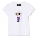 T-shirt with print KARL LAGERFELD KIDS for GIRL