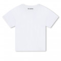 T-shirt con logo ricamato KARL LAGERFELD KIDS Per BAMBINA