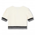 Top avec fausse cravate KARL LAGERFELD KIDS pour FILLE