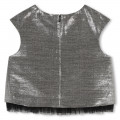 Sleeveless zip-up top KARL LAGERFELD KIDS for GIRL