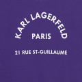 Sweat-shirt avec imprimé placé KARL LAGERFELD KIDS pour FILLE