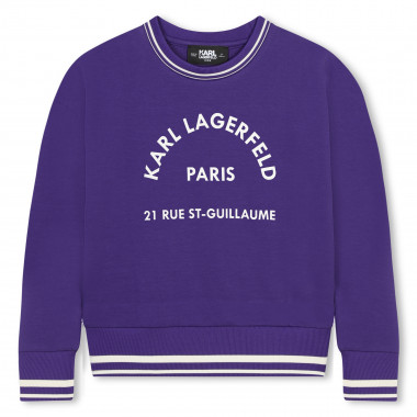 Sweatshirt with print KARL LAGERFELD KIDS for GIRL