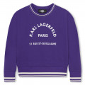 Sweatshirt with print KARL LAGERFELD KIDS for GIRL