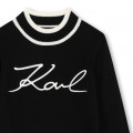 Embroidered signature jumper KARL LAGERFELD KIDS for GIRL