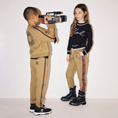 Pull avec broderie signature KARL LAGERFELD KIDS pour FILLE