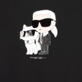 Sweat-shirt avec imprimé KARL LAGERFELD KIDS pour FILLE