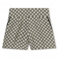 Printed formal shorts KARL LAGERFELD KIDS for GIRL