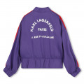 Balloon-sleeve athletic jacket KARL LAGERFELD KIDS for GIRL