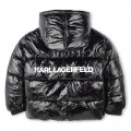 Shiny water-repellent jacket KARL LAGERFELD KIDS for GIRL