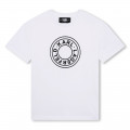 Short-sleeved cotton T-shirt KARL LAGERFELD KIDS for BOY